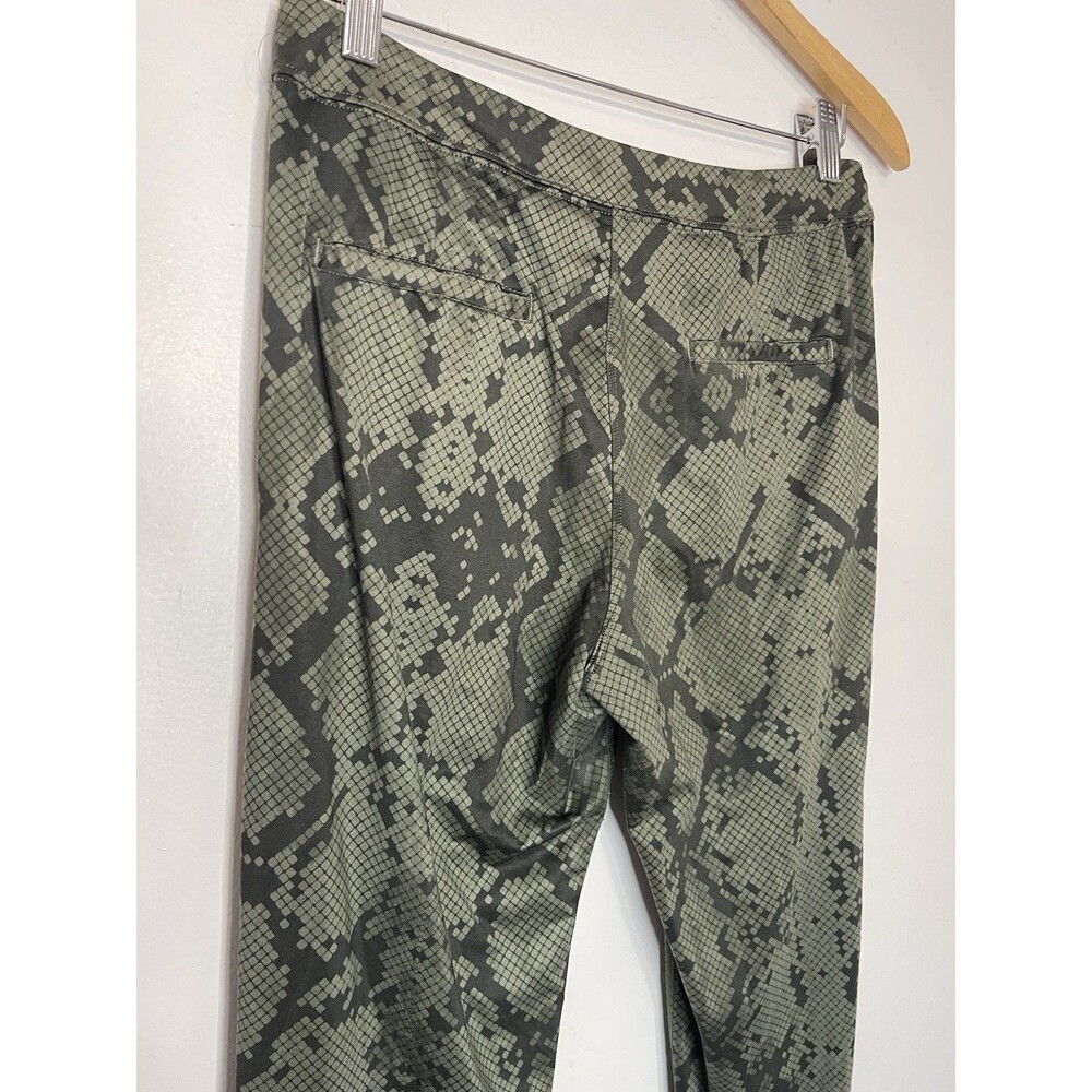 Lululemon Jet Crop Slim Luxtreme Snake print Green Pull On Joggers Womens 4 - Picture 6 of 7